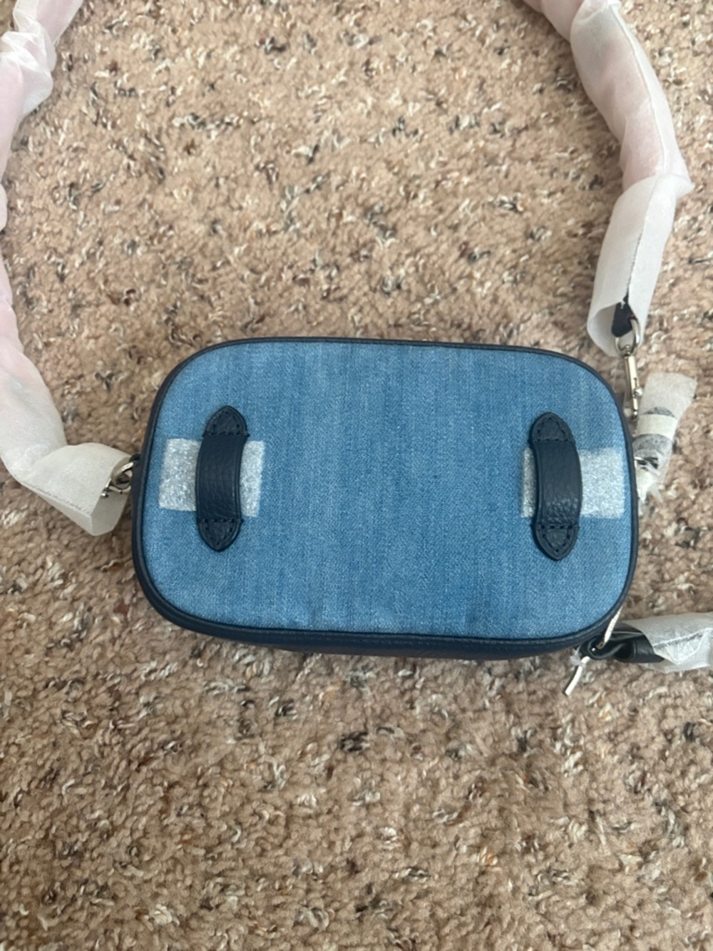 Coach Denim Blue Logo Camera Crossbody Case - Picture 2 of 3